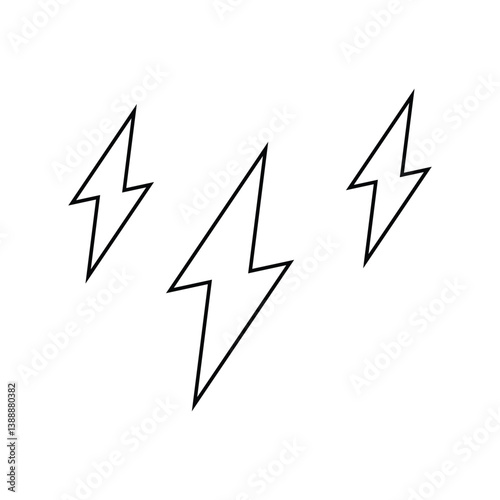 lightning icon vector illustration