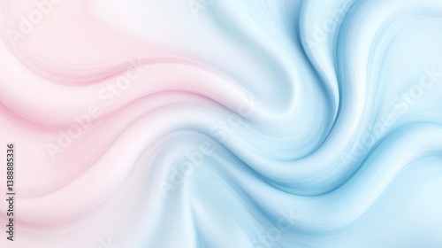 A smooth abstract background featuring soft pink and blue swirls, perfect for design projects and artistic creations.