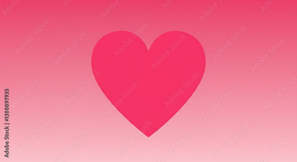 Crimson Heart: Gradient Love AI Generated Crimson Heart: Gradient Love AI Generated