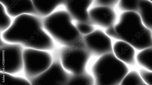 Abstract Water Caustic Pattern In Monochrome With Subtle Texture