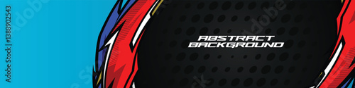 Abstract racing banner vector with dynamic lines and neon colors, perfect for gamers and e-sports themes. High energy and modern design.