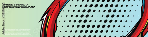 Abstract racing banner vector with dynamic lines and neon colors, perfect for gamers and e-sports themes. High energy and modern design.