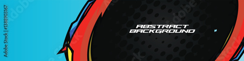 Abstract racing banner vector with dynamic lines and neon colors, perfect for gamers and e-sports themes. High energy and modern design.