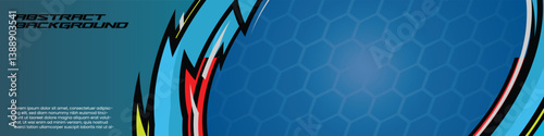 Abstract racing banner vector with dynamic lines and neon colors, perfect for gamers and e-sports themes. High energy and modern design.
