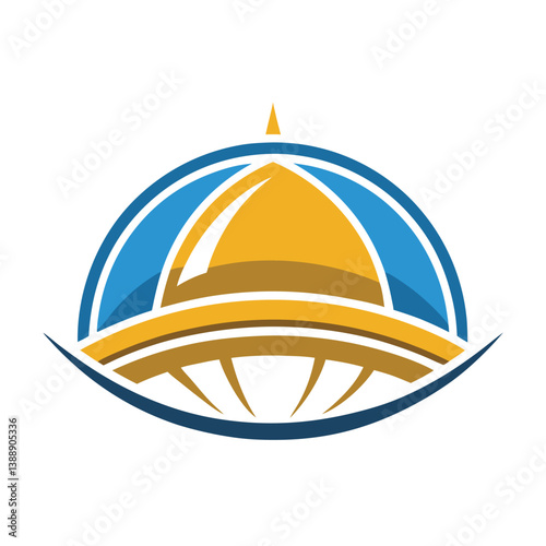 dome logo design vector illustration