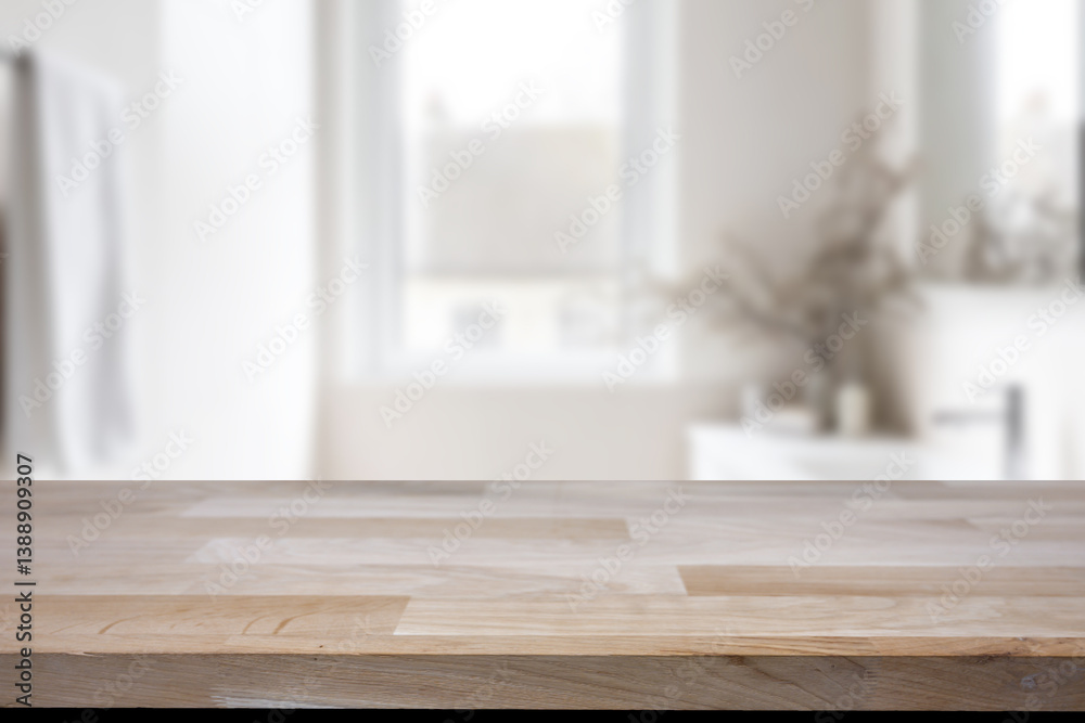 Empty marble top table with blurred bathroom interior Background. for product display. Empty marble top table with blurred bathroom interior Background. for product display.