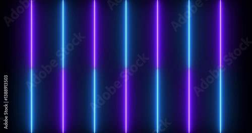 Wallpaper Mural 4K cool neon design lines animation on a black background. Neon design line animation for greetings, nightclub, online shop, advertisement, cafe, and hotel. Technology video material animation. Torontodigital.ca