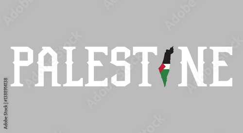 Palestine national flag vector illustration. Perfect for website design, app icons, logos, and UI elements. Palestinian official national flag.