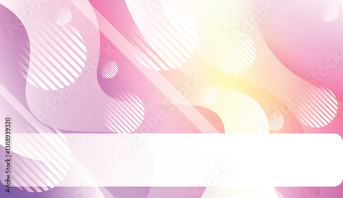 Futuristic Color Design Geometric Wave Shape, Lines, Circle. Dynamic shapes composition for landing page. For Your Design Wallpaper, Presentation, Banner, Flyer, Cover Page. Vector Illustration
