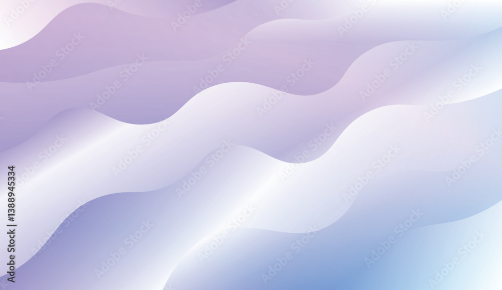 Fototapeta premium Wavy Background. For Futuristic Ad, Booklets. Vector Illustration with Color Gradient.