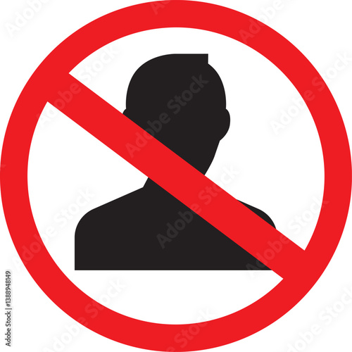 no men signs, men only warning labels