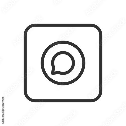 Chat, Messages, Bubble Icon – Modern Messaging and Communication Symbol