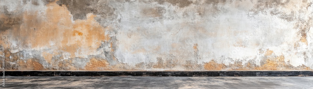 Obraz premium Aged, weathered wall and floor