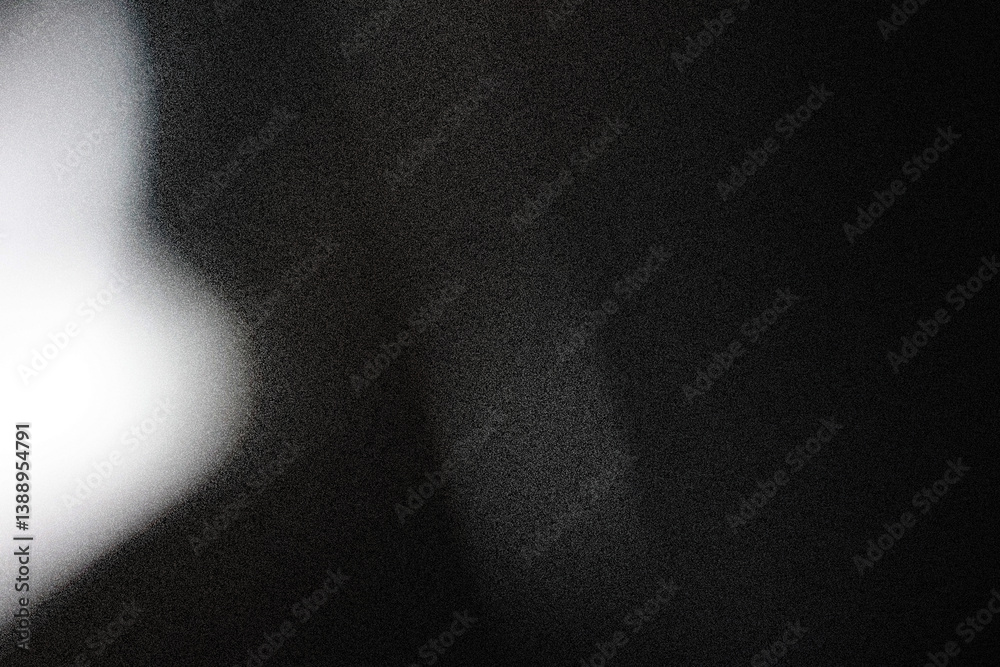 Fototapeta premium Old film texture with scratches, noise and glitch shapes. Realistic overlay film texture in black-white, dust and grain.