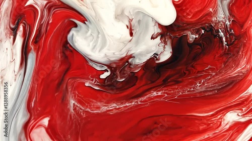 Abstract red and white marble texture effect artistic background for presentations