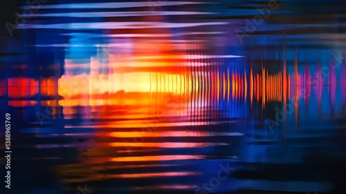 Abstract Visualization of Light Refraction and Color Spectrum Depiction, A Unique Visual Experience