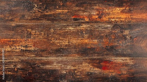 Rustic Charm: Captivating Wooden Texture with Rich Brown Hues and Weathered Detail