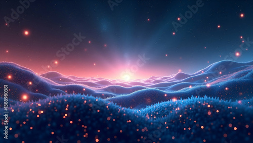 Flat Present a sleek wallpaper design embodying cosmic microwave background with extensive negative space and refined digital accents that denote innovative interferometric techniques advanced digital