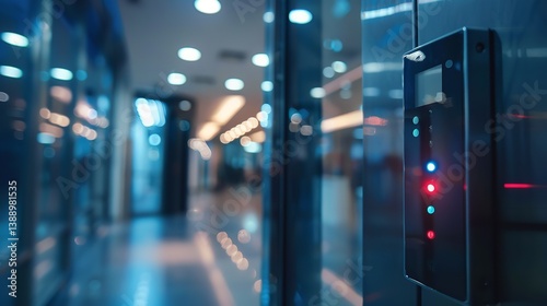 Electronic Access Control Panel - High-Tech Security and Smart Building