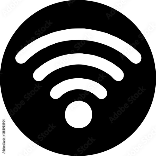 Simple Vector Wireless Connectivity Illustration