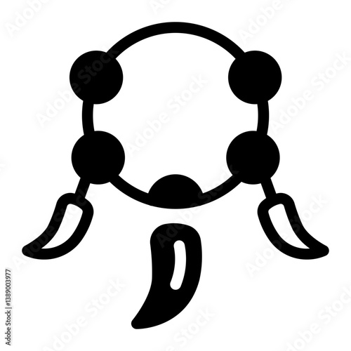 This Fang Pendant icon is suitable for Africa, Africa Day, etc