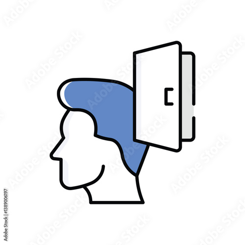 Open Mindedness Vector icon