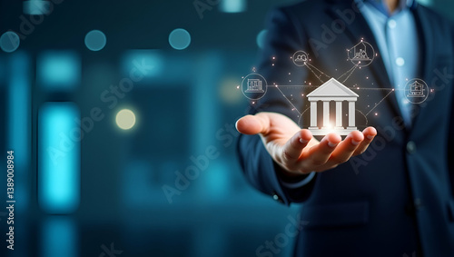 Emphasize hyper personalized banking experiences that integrate advanced data analytics and innovative digital solutions to tailor financial services for modern clientele in  Photo Stock  Concept  and