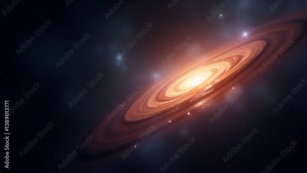 Fototapeta premium Showcase refined cosmic phenomena imagery with intricate astrophysical detail innovative digital imaging techniques and dynamic light interplay conveying the vibrant energy of deep space events for pr
