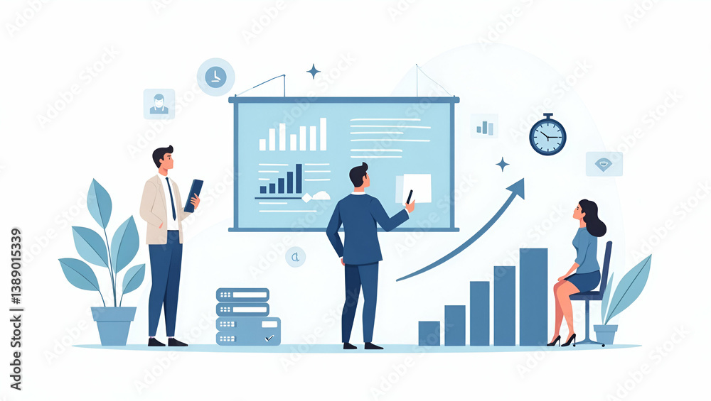 Innovative AI-Powered Knowledge Management: Streamlined Data Organization & Intelligent Retrieval for Enhanced Enterprise Efficiency - Cute Vector Illustration Innovative AI-Powered Knowledge Management: Streamlined Data Organization & Intelligent Retrieval for Enhanced Enterprise Efficiency - Cute Vector Illustration