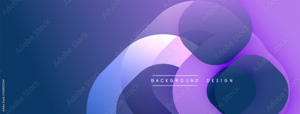 Abstract shapes overlap creating gradient effect. Purple, blue tones dominate design. Modern aesthetic suitable for backgrounds, presentations. Abstract shapes overlap creating gradient effect. Purple, blue tones dominate design. Modern aesthetic suitable for backgrounds, presentations.