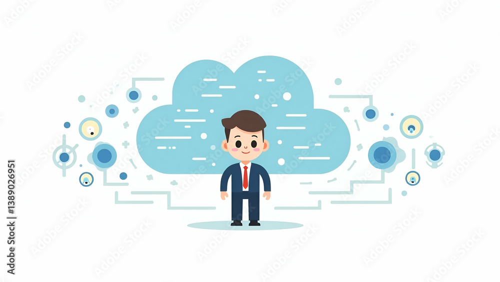 Cute Vector Illustration of Advanced Neural Network Robotics: Integrating Deep Learning and Sensor Fusion for Smart Automation in Complex Tasks Cute Vector Illustration of Advanced Neural Network Robotics: Integrating Deep Learning and Sensor Fusion for Smart Automation in Complex Tasks