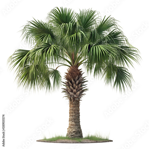 isolated palmetto palm Tree