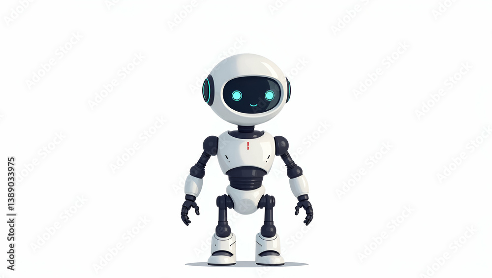 Revolutionizing Automation: Flat Cute Vector Illustrations of AI-Enhanced Robots with Dynamic Sensors for Superior Photo Stock Quality in Precision Engineering Revolutionizing Automation: Flat Cute Vector Illustrations of AI-Enhanced Robots with Dynamic Sensors for Superior Photo Stock Quality in Precision Engineering