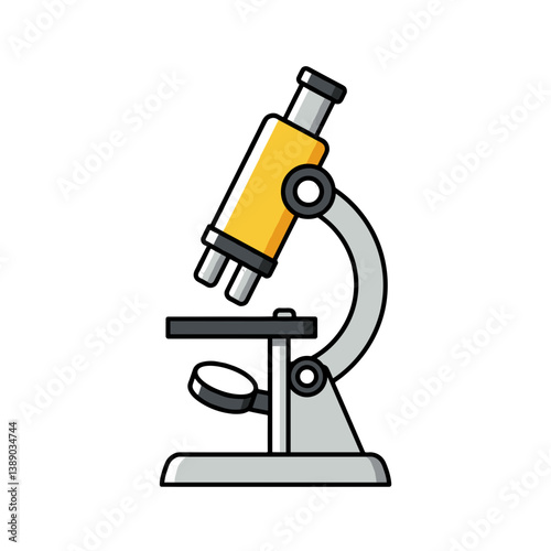 Microscope in modern design showcasing scientific exploration  