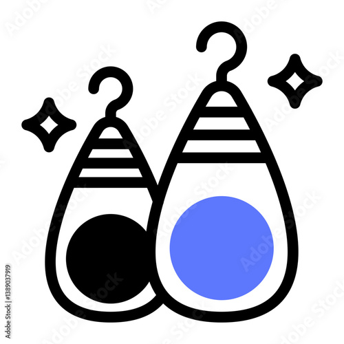 This Earrings icon is suitable for Africa, Africa Day, etc