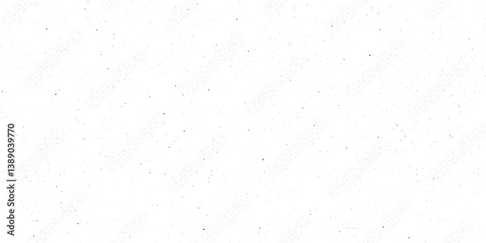 Speckle grain dot white paper noise texture with distress effect vector illustration pattern background. Dirty or dust film grain speck grit grunge overlay on white background grain noise particles.