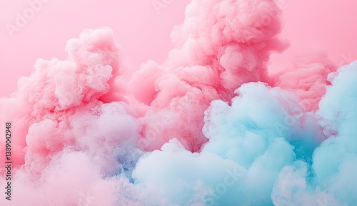 Soft, pastel smoke clouds