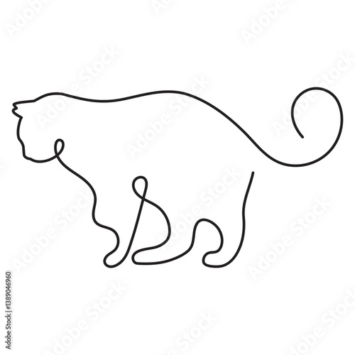 Cat Line Art