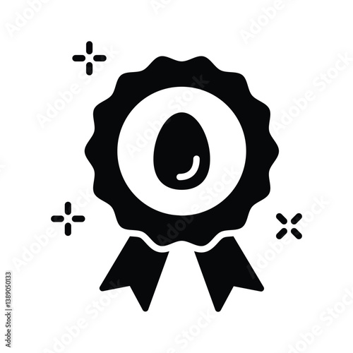 Get this amazing glyph icon of easter badge