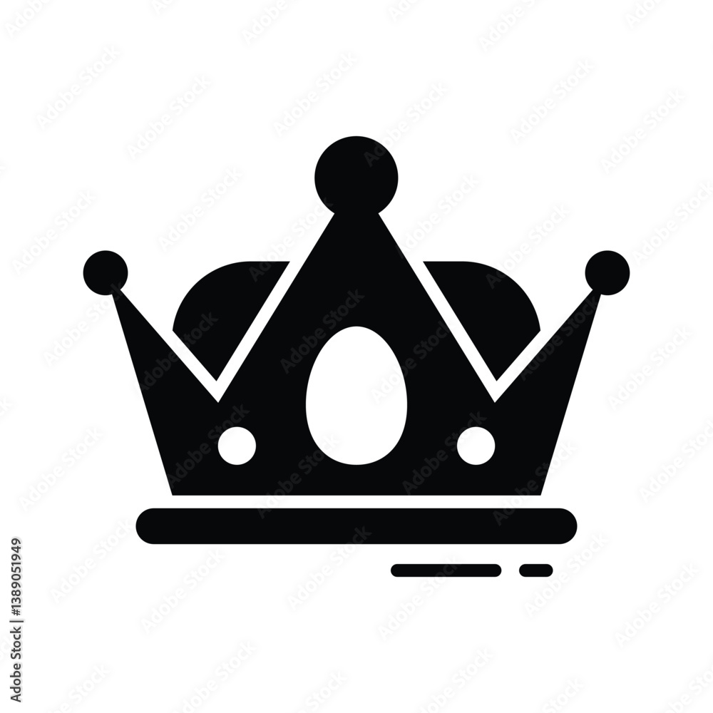 Get this amazingly designed glyph icon of crown Get this amazingly designed glyph icon of crown
