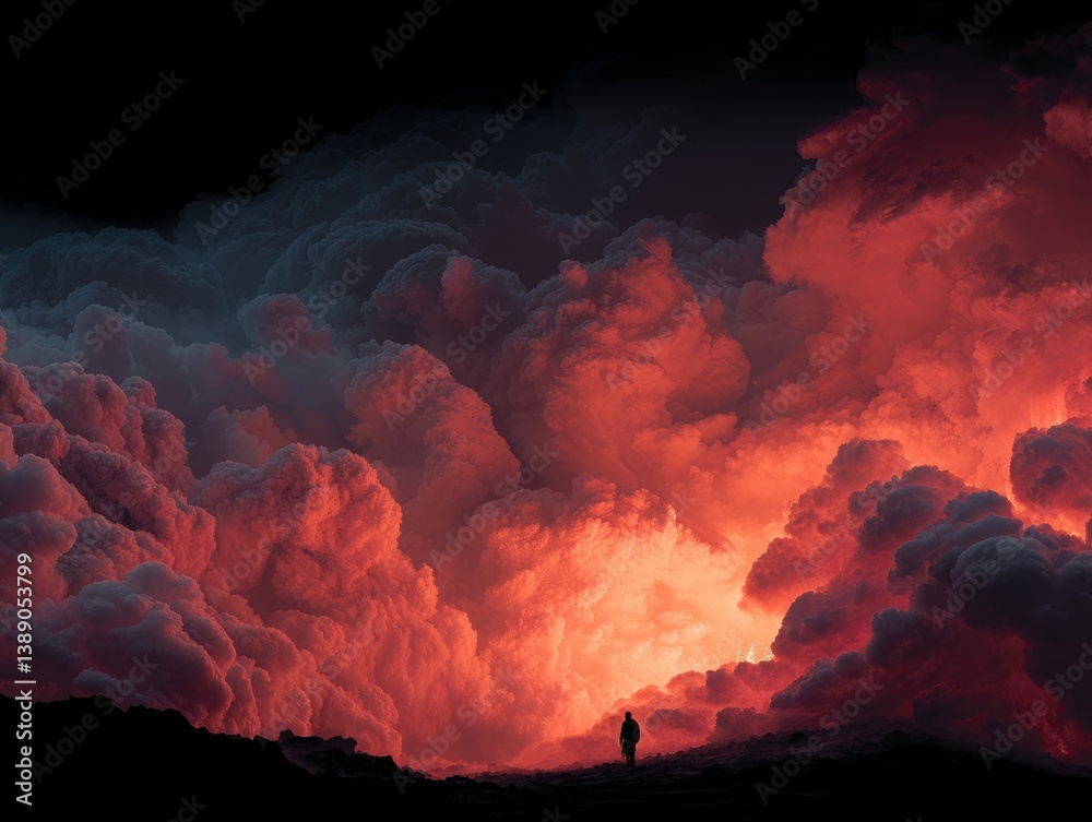 forest fire and volcanic eruption.