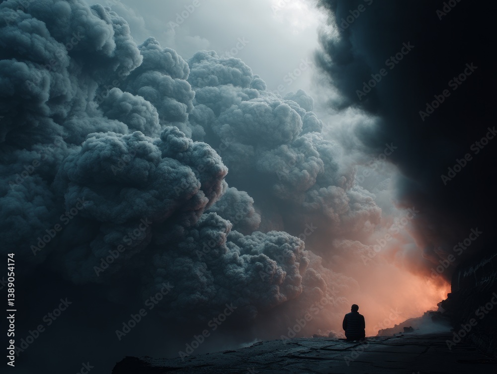 forest fire and volcanic eruption.