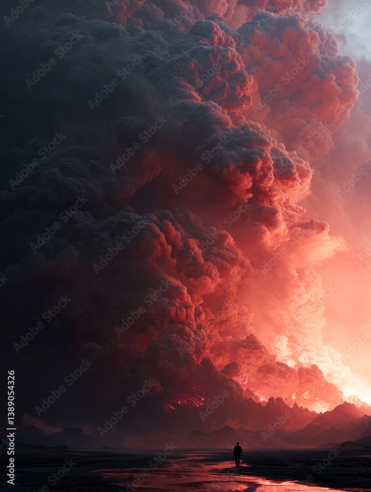 forest fire and volcanic eruption.
