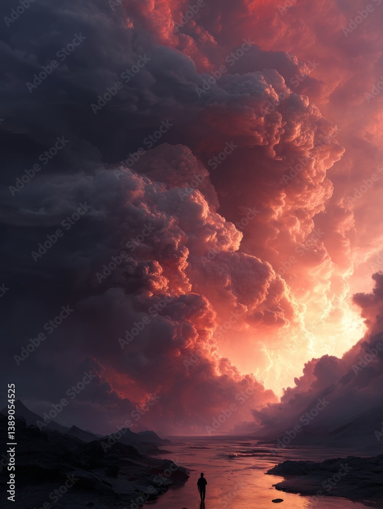 forest fire and volcanic eruption.