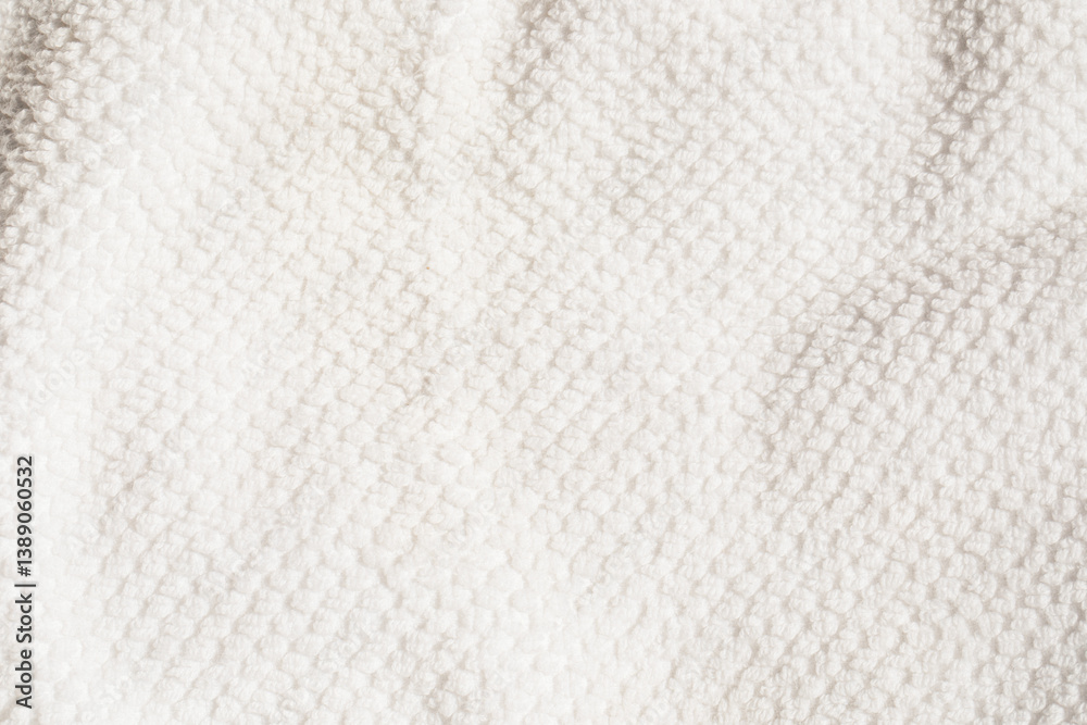 close up of white cotton patterned towel close up of white cotton patterned towel