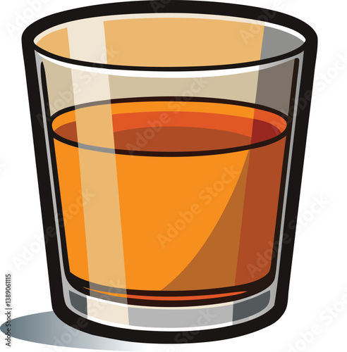 A wine glass vector