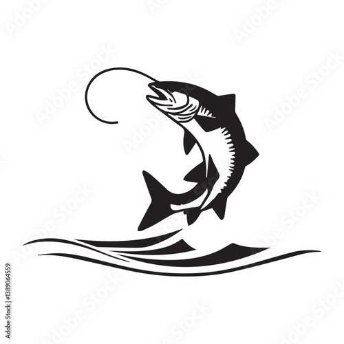 A Powerful Fish Jumping Out of Water