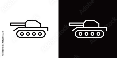 戦車のラインアイコン