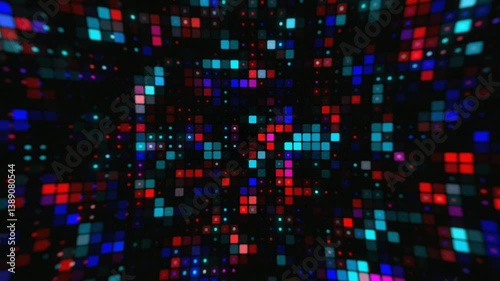 Wallpaper Mural Digital high-tech motion background, 4k futuristic technology background animation Torontodigital.ca