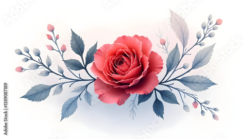 Realistic drawing, Rose drawing. Watercolor, color pencil, gouache, acyclic, pencil drawing, oil painting, flower drawing, flower painting 